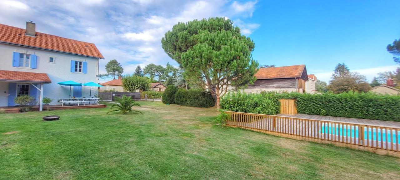 Charmante Maison Dans Les Landes X 10 Avec Piscine Et Salle D Escalade Lue Bagian luar foto
