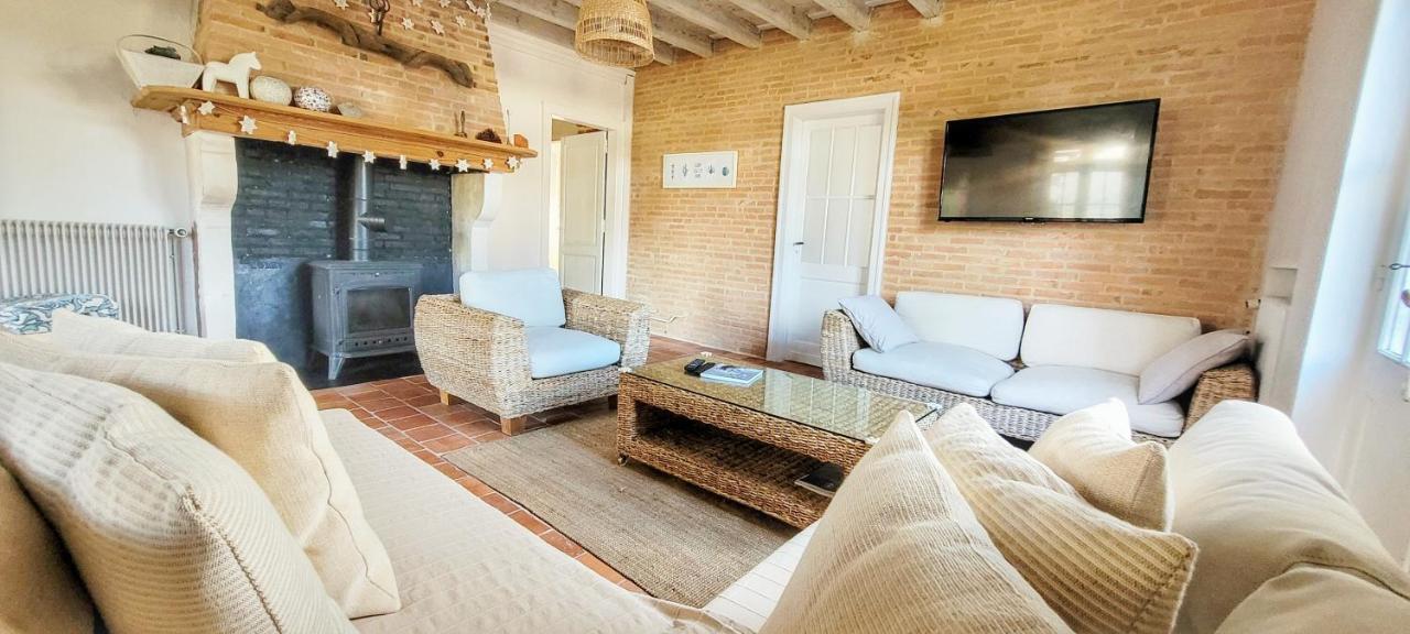 Charmante Maison Dans Les Landes X 10 Avec Piscine Et Salle D Escalade Lue Bagian luar foto