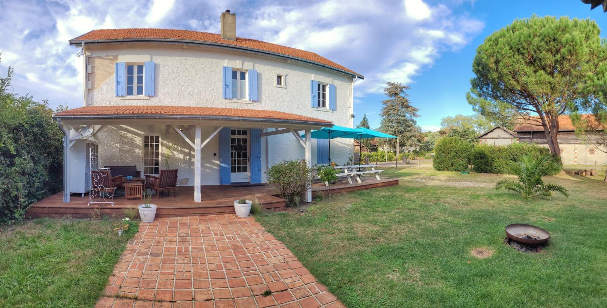 Charmante Maison Dans Les Landes X 10 Avec Piscine Et Salle D Escalade Lue Bagian luar foto