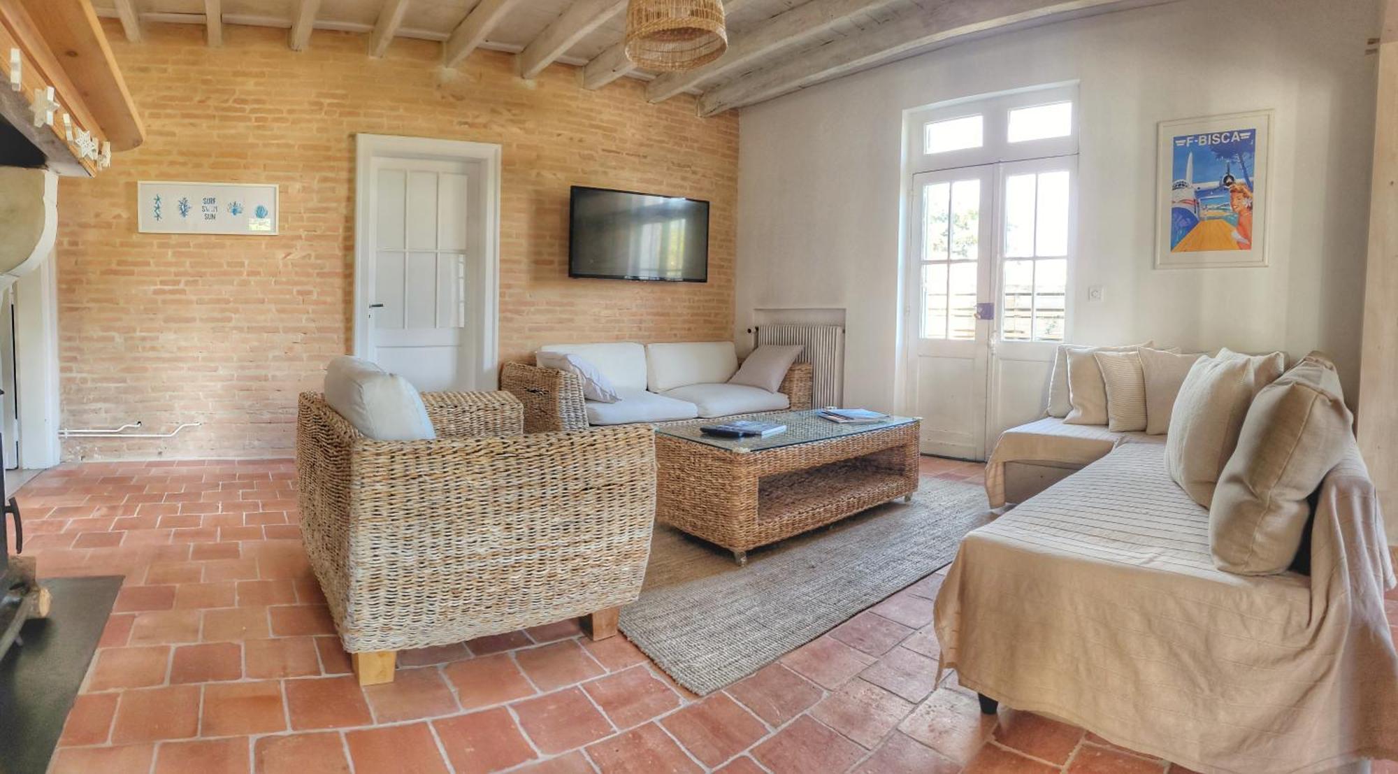 Charmante Maison Dans Les Landes X 10 Avec Piscine Et Salle D Escalade Lue Bagian luar foto