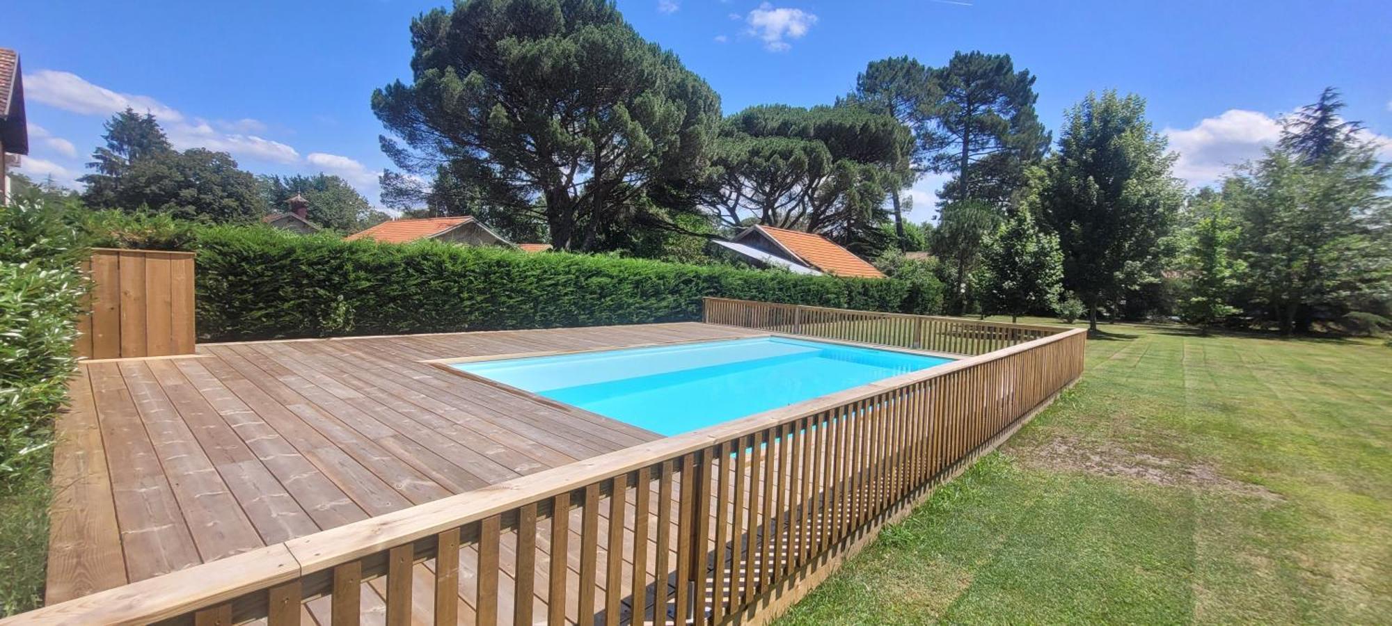Charmante Maison Dans Les Landes X 10 Avec Piscine Et Salle D Escalade Lue Bagian luar foto