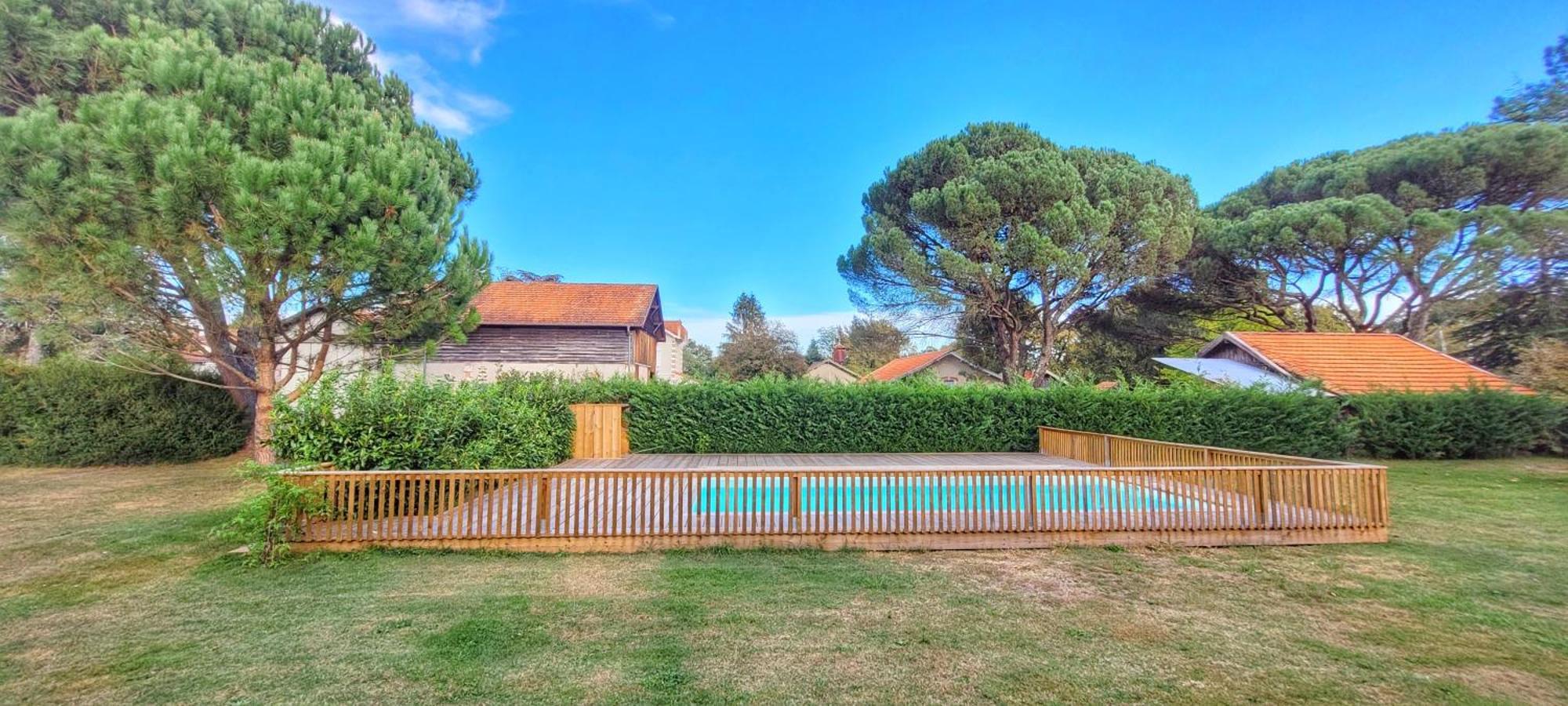 Charmante Maison Dans Les Landes X 10 Avec Piscine Et Salle D Escalade Lue Bagian luar foto