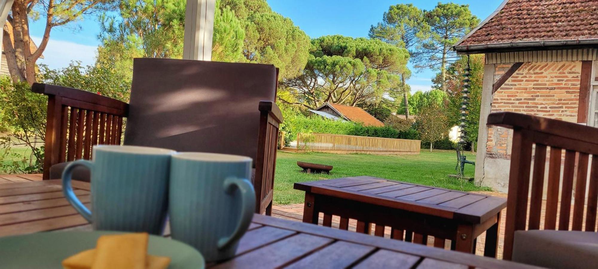 Charmante Maison Dans Les Landes X 10 Avec Piscine Et Salle D Escalade Lue Bagian luar foto